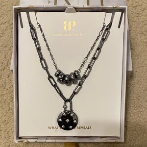 BP Luxe Layers “With Upon a Star” Hematite Necklaces